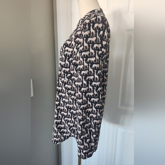 Diane Von Furstenberg African Animal Print Top - Size 4 - Picture 2 of 11